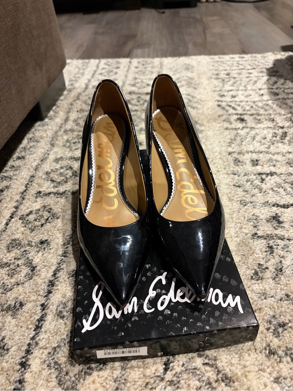 Sam Edelman Black Pointed-Toe Heels
